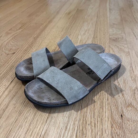 Naot Two Strap Leather Slide Sandals Women's Size 38 - Picture 1 of 8